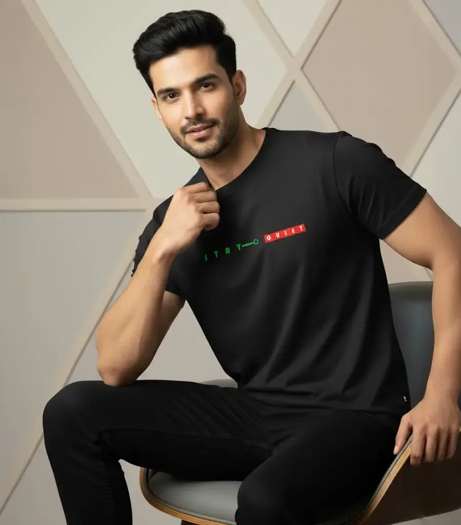 Stay Quiet Aesthetic Supima T-Shirt – Premium Soft Cotton, Trendy Design for Indian Youth