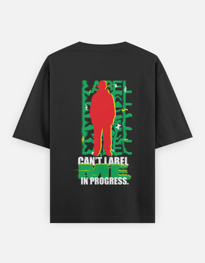 MODRNZO Can’t Label Me Oversized Streetwear T-Shirt for Men